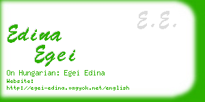 edina egei business card